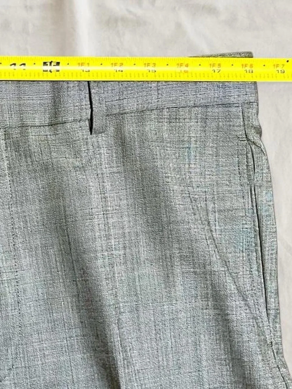 Joseph Abboud Reserve Men’s Wool Suit Trousers Gray Super 120’s Italian Fabric